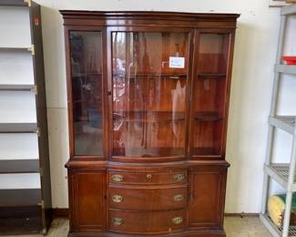 mahogany china cabinet 