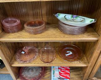 Depression glass pink