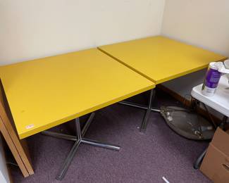 Mcm style vintage cafe tables 36”