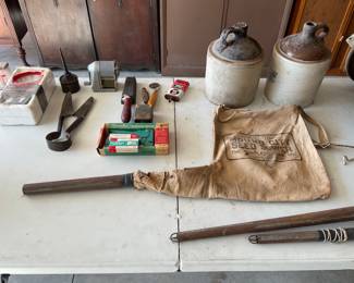 OLD JUGS, AND SEEDERS 