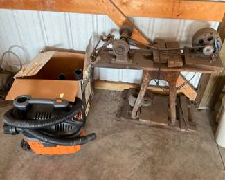 OLD GRINDER AND A NEWER VACUUM 