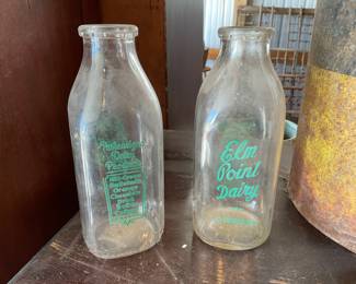 OLD MILK BOTTLES