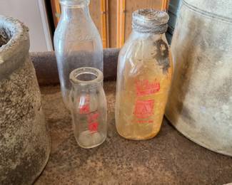 OLD MILK BOTTLES