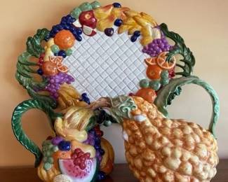 Fitz & Floyd pitchers and plate