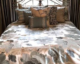 Queen size bed with headboard