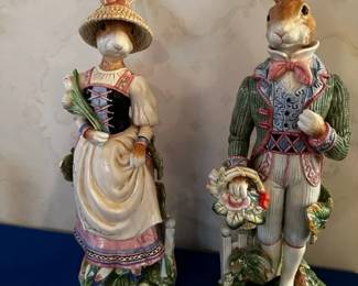 Old world Fitz and Floyd bunny