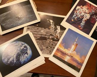 Vintage Moon Landing Pictures : US Gov Printing Office - over 40 pics