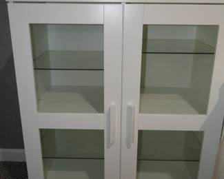 Smaller glass front cabinet