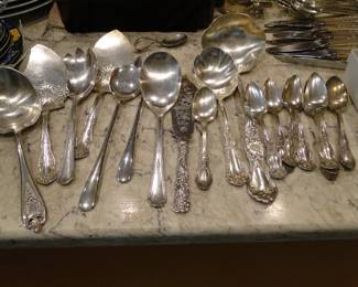 Fancy serving pieces, that are very vintage, and make for an eclectic table scape for serving holiday dishes or any fun celebration. 