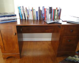 Solid wood desk with plenty of storage space