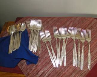 Along with the matching forks