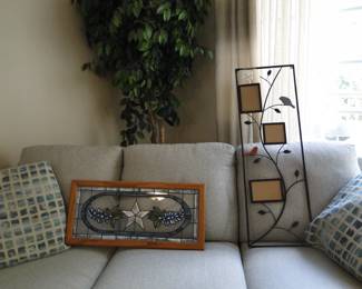 Metal and stained glass wall art, always an instant hit