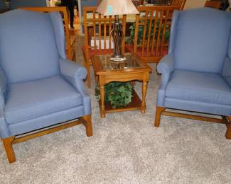 Pair of very nice, high back chairs