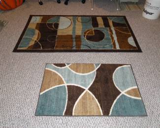 Geometric area rugs in various sizes