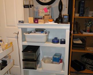 Very nice bookshelf with some oddities on and in it at the moment