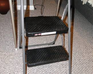 Smal fold away step stool
