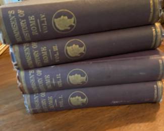 Four Volumes of History of Rome by Theodore Mommsen 