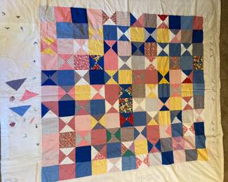 Broken Dish Patchwork Quilt 