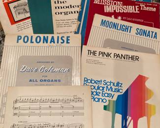 Assortment of Sheet Music/Music Books