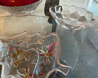 Grape Cluster Shaped Candy/Trinket Dish, Christmas Tree Shaped Candy Dish