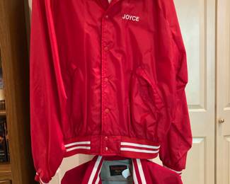 1980s Pla-Jac by Dunbrook Red Bomber Jacket, Club 21 Red Bomber Jacket