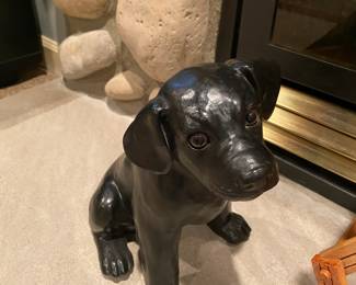 Standing Black Lab Sculpture