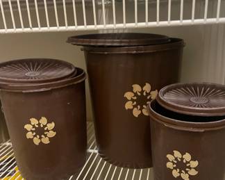 Tupperware Brown Nesting Canisters