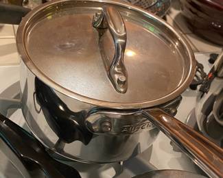 Two Stainless Steel All Clad Pans