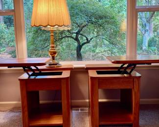 Pair of Lift Top Side Tables