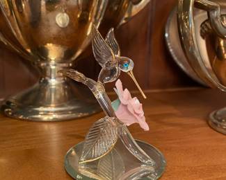 Glass Art Hummingbird 