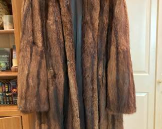Chaffee's Long Brown Mink Fur Coat