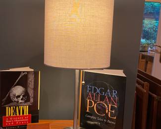 Stainless Table Lamp with Fabric Shade