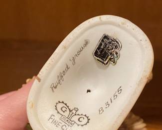 Two Napco Ceramic Ruffed Grouse Bird Figurines - B3155