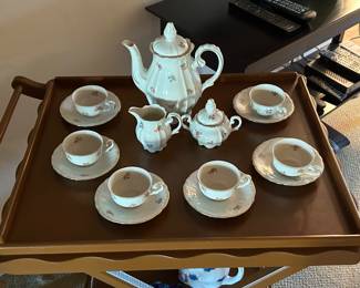 One of several tea sets.