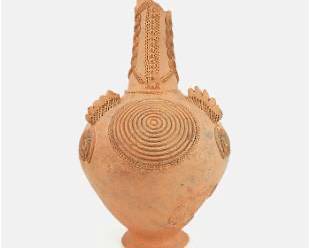 Ukwu Terracotta Pottery Vessel Urn