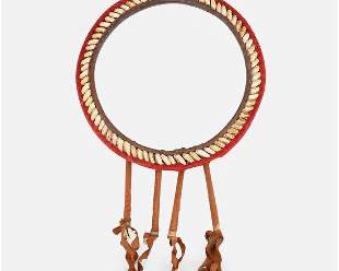 Yoruba Leather Cloth Tribal Collar