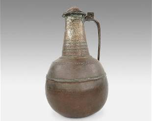 Moroccan Copper Water Jug Ewer