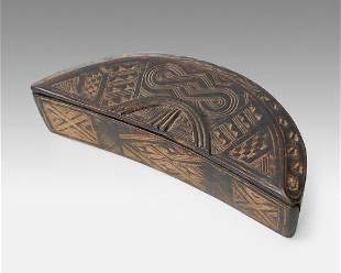 Carved Wood Storage Box