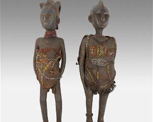 Nyamwezi Pair Tribal Statues
