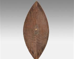 Ganda Wicker Tribal Shield