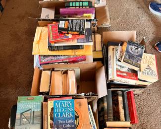 Assorted books.  $1 for softback, $2 for hardcover.  