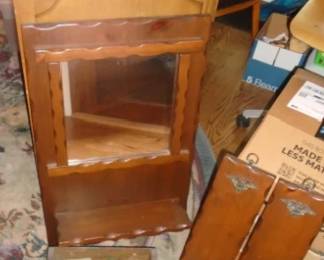 PINE CABINET CANDLE HOLDER