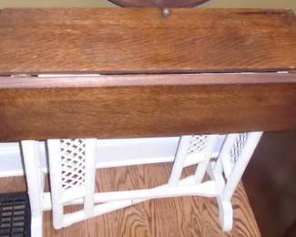WICKER GATE LEG TABLE