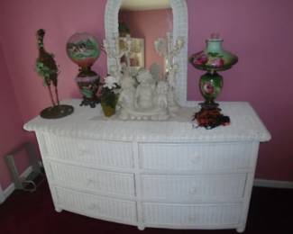 WICKER DRESSER ONLY