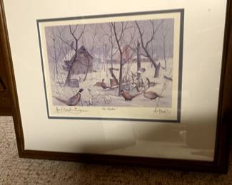 Les Kouba signed print The Shelter 24x18
