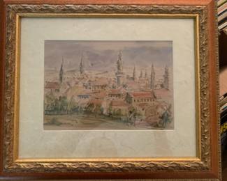 European setting wall decor - SOLD