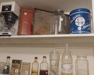 Vintage bottles etc.