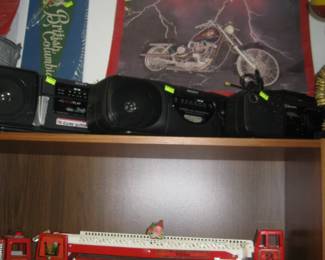 3 radios--Fire Truck--Poster