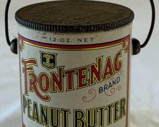 ANTIQUE FRONTENAC PEANUT BUTTER TIN 
