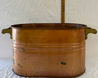 ANTIQUE COPPER BOILER 